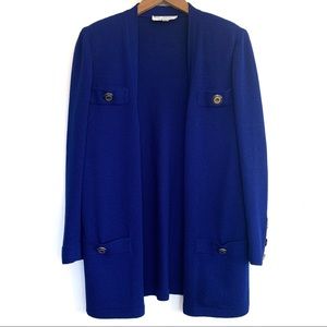 St John Collection Santana Knit Open Front Sweater